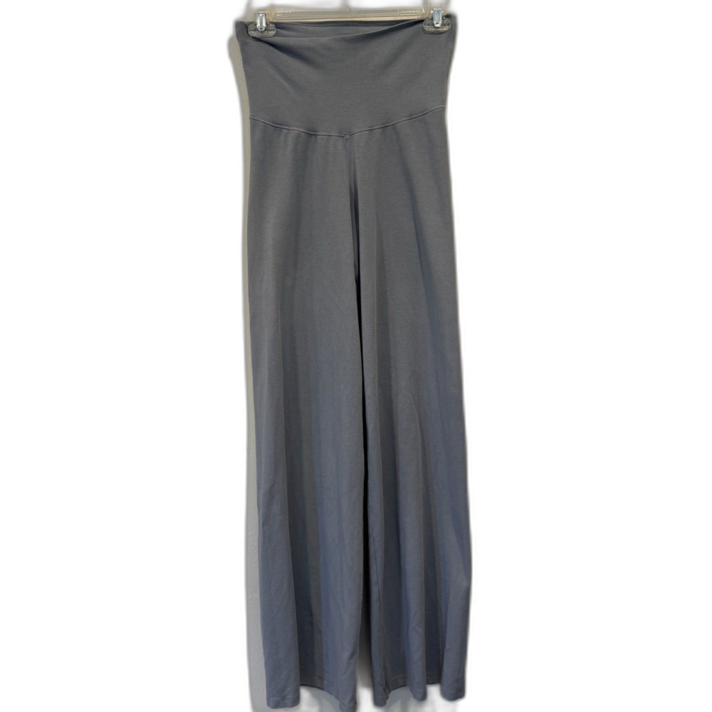 Brandy Melville Priscilla Pants Wide Leg Foldover Yoga Stretch Gray Women XS/S